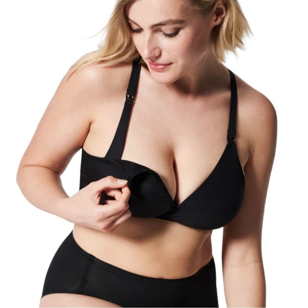 NWT SPANX Brallelujah Mama Black Nursing Bra XL